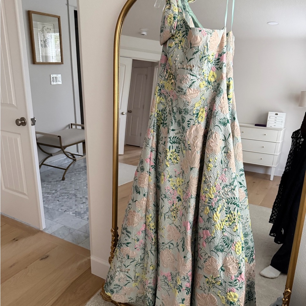 Mac Duggal Pastel Floral Dress